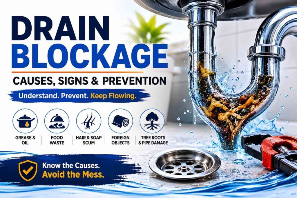 Drain Blockage Causes - Signs & Prevention Tips
